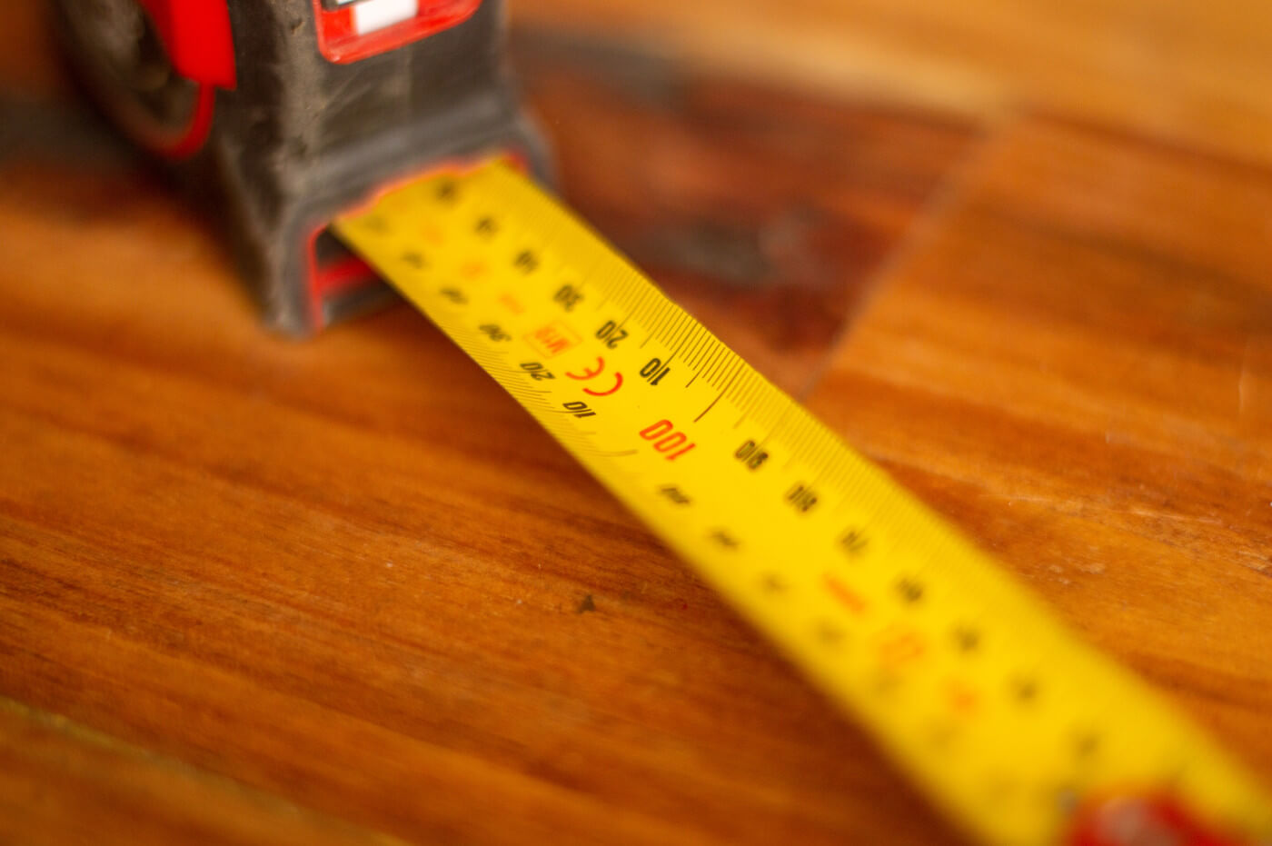 A tape measure