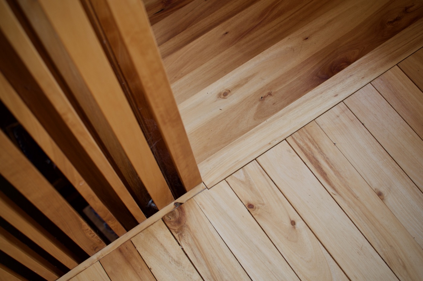 Silver wattle flooring and stairs